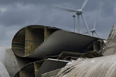 Gefährlicher Müll von Windrädern Quelle: Bildschirmfoto