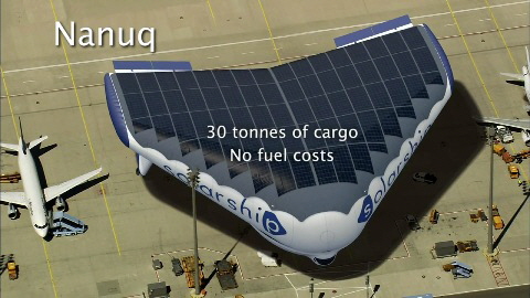 Solares Luftschiff Nanuq, Quelle: Solar Ship Inc.