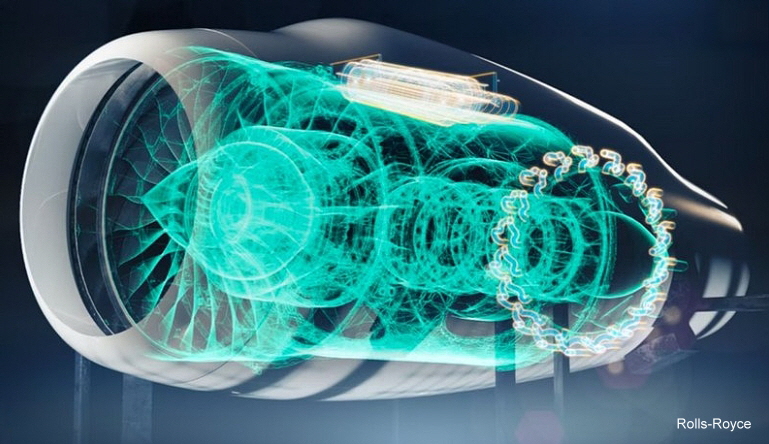 Wasserstoffturbine, Quelle: Rolls Royce