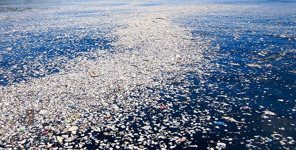 PLastik im Ozean, Quelle: WWF